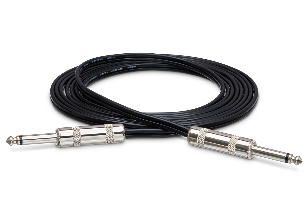 Hosa SKZ-615 Speaker Cable - Hosa 1/4-inch TS to Same - 15 foot - Black