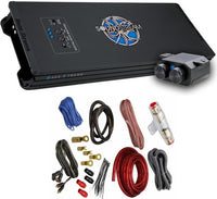 Thumbnail for Soundstream BXT1.10000D 10000W Monoblock Amplifier Built In BX-10 Bass Enhancer + Amp Kit