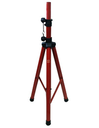 Thumbnail for MR DJ SS350R Red Folding Tripod PRO PA DJ Home On Stage Speaker Stand Mount Holder