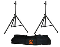 Thumbnail for MR DJ SS650PKG Universal Folding Tripod PRO PA DJ On Stage Speaker Stand & Carrying Bag