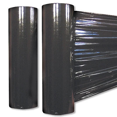 1 X Black Shrink Wrap Plastic Stretch Film 18" Wide x 1000' Long