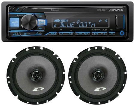 alpine-ute-73bt-digital-media-receiver-and-speakers