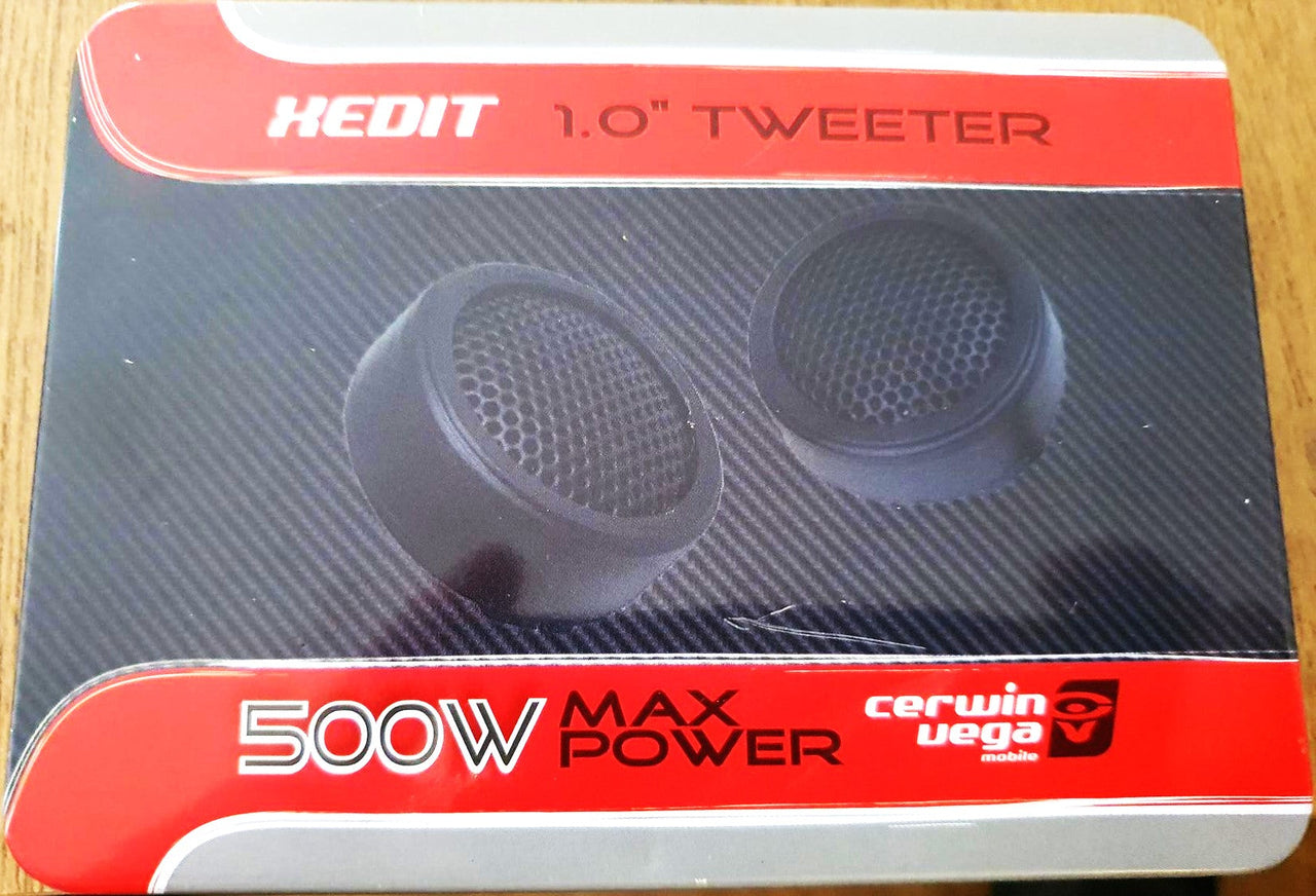 2 Pair Cerwin-Vega XED1T 500W Peak (250W RMS) 1” XED Series Metal Dome Tweeters
