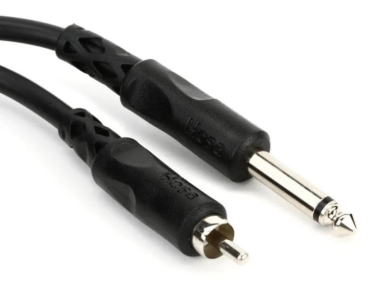 Hosa CPR-105 Interconnect Cable 1/4-inch TS Male to RCA Male 5 foot
