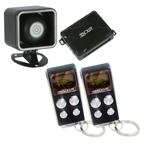 Absolute AL810 Car Alarm Keyless Entry 500' Range Two 4 Button LCD Remote control
