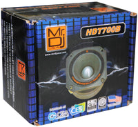 Thumbnail for Mr. Dj HDT700B 3.5-in Titanium Bullet Tweeter w/ 10 Ounce Ferrite Magnet (Black)