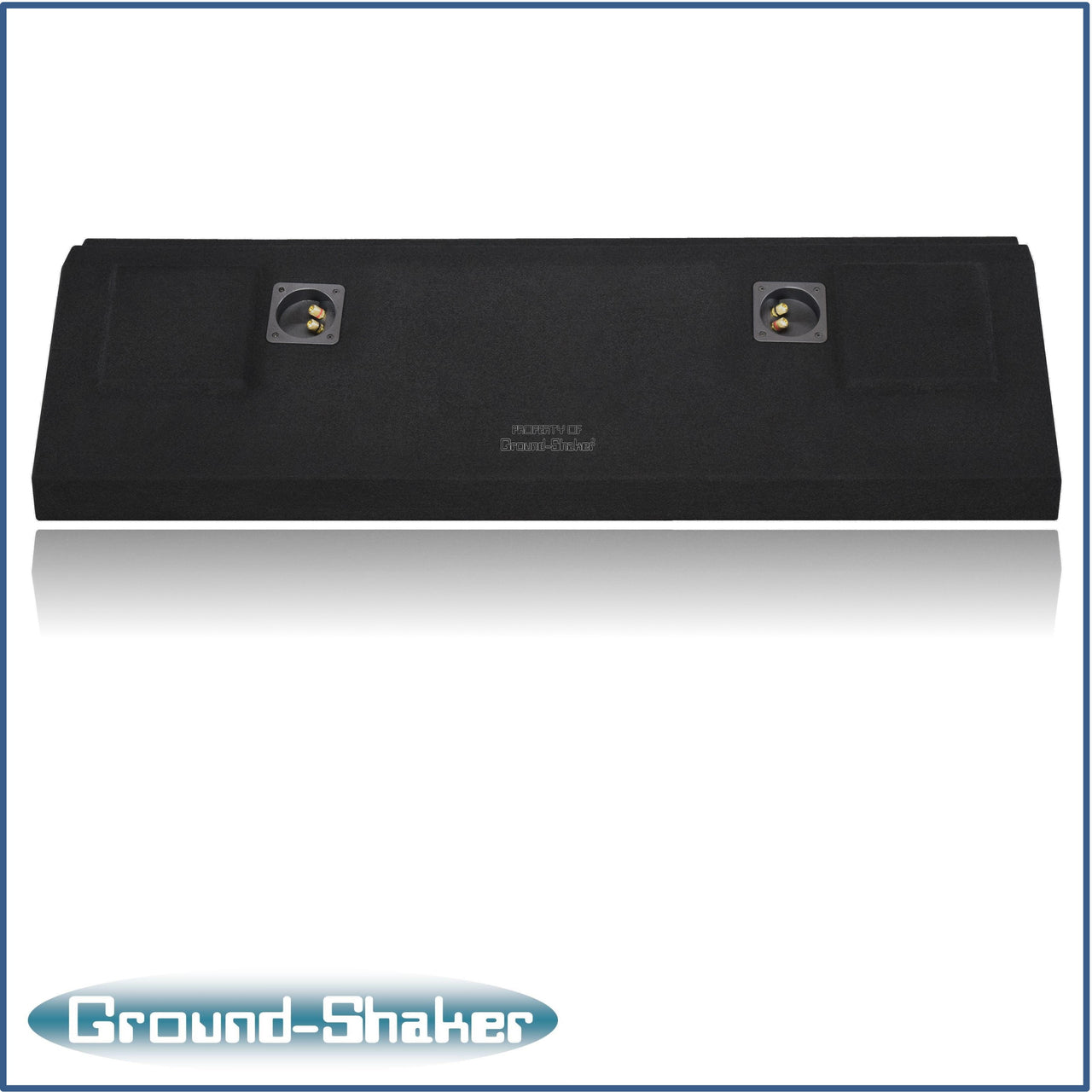 Ground shaker GS-CXHV210B black 10" dual sealed sub box, fits 15-24 chevy colorado crew-cab