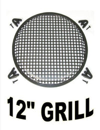 Thumbnail for 12 INCH WAFFLE SPEAKER SUB WOOFER METAL GRILLS WITH CLIPS AND SCREWS DJ-CAR-HOME
