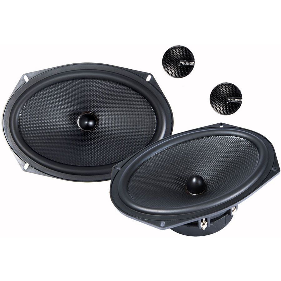 Diamond Audio DE69C 6"x9" 75W RMS Elite Series 2-Way Component Speaker System
