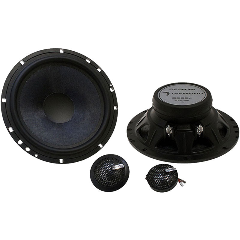 Diamond Audio DE65C 6.5" 60W RMS Elite Series 2-Way Component Speaker System