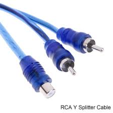 10 MK AUDIO RCA Audio Video Cable "Y" Adapter Splitter 1 Male to 2 Female Plug Cable