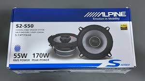 2 Pair Alpine S2-S50 5.25" Speakers + TW500 Tweeter & Mobile Bracket & Tape