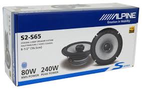 2 Pair Alpine S2-S65 Car Audio 6 1/2" 320W Speakers + 20' Speaker Wire Package
