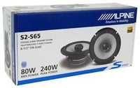 Thumbnail for 2 Pair Alpine S2-S65 Car Audio 6 1/2