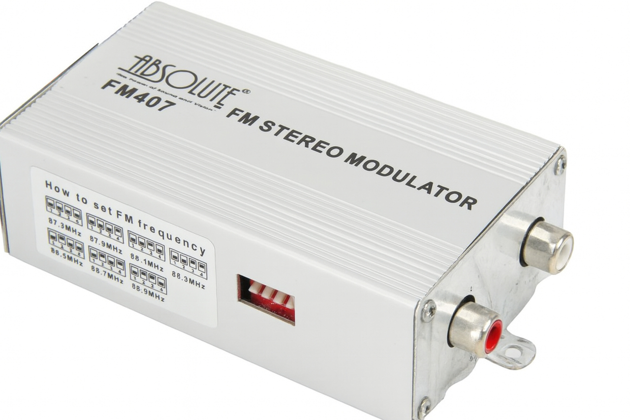 Absolute FM407 Wireless FM Stereo Modulator with 8 Frequency Setting