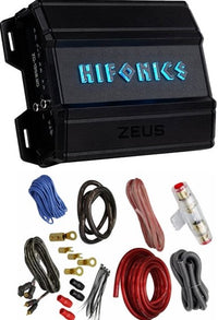 Thumbnail for Hifonics ZD-1350.2D 1350W RMS Class-D 2-Channel Car Stereo Amplifier + 4 Gauge Amp Kit