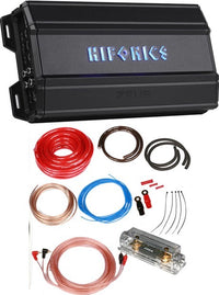 Thumbnail for Hifonics ZD-1350.4D 1350 Watt RMS Class-D 4-Channel Car Amplifier + 0 Gauge Amp Kit