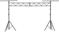 Thumbnail for MR DJ LS560 10FT Portable PRO Audio PA DJ Lightweight Aluminum Lighting Truss + 2 MEGA354 SlimPAR 54 Low Profile RGB LED Par