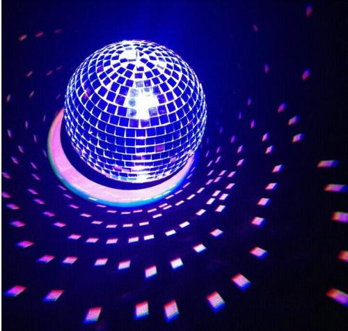 MR DJ MB12 12" mirror ball covered in high quality 1/4-inch mirrored glass + Motor