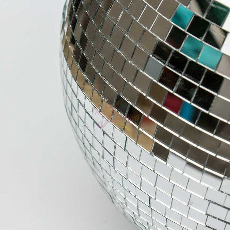 MR DJ MB8 8" mirror ball covered in high quality 1/4-inch mirrored glass + Motor