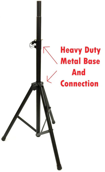 MR DJ SS650PKG Universal Folding Tripod PRO PA DJ On Stage Speaker Stand & Carrying Bag