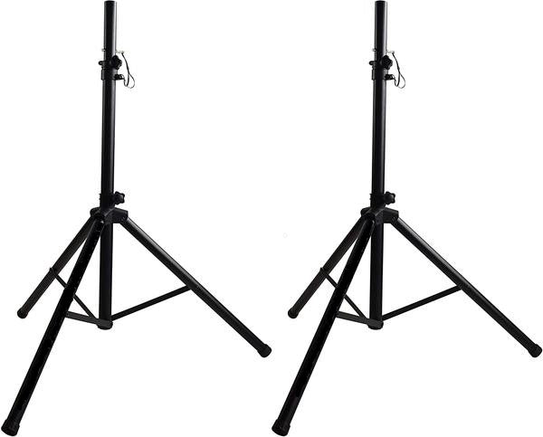 2 MR DJ Heavy Duty PA DJ Speaker Universal Adjustable Height Tripod Stands