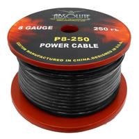 Thumbnail for Absolute P8250BK 8GA 250' Black Power Ground Wire Car Audio Amplifier Marine Cable