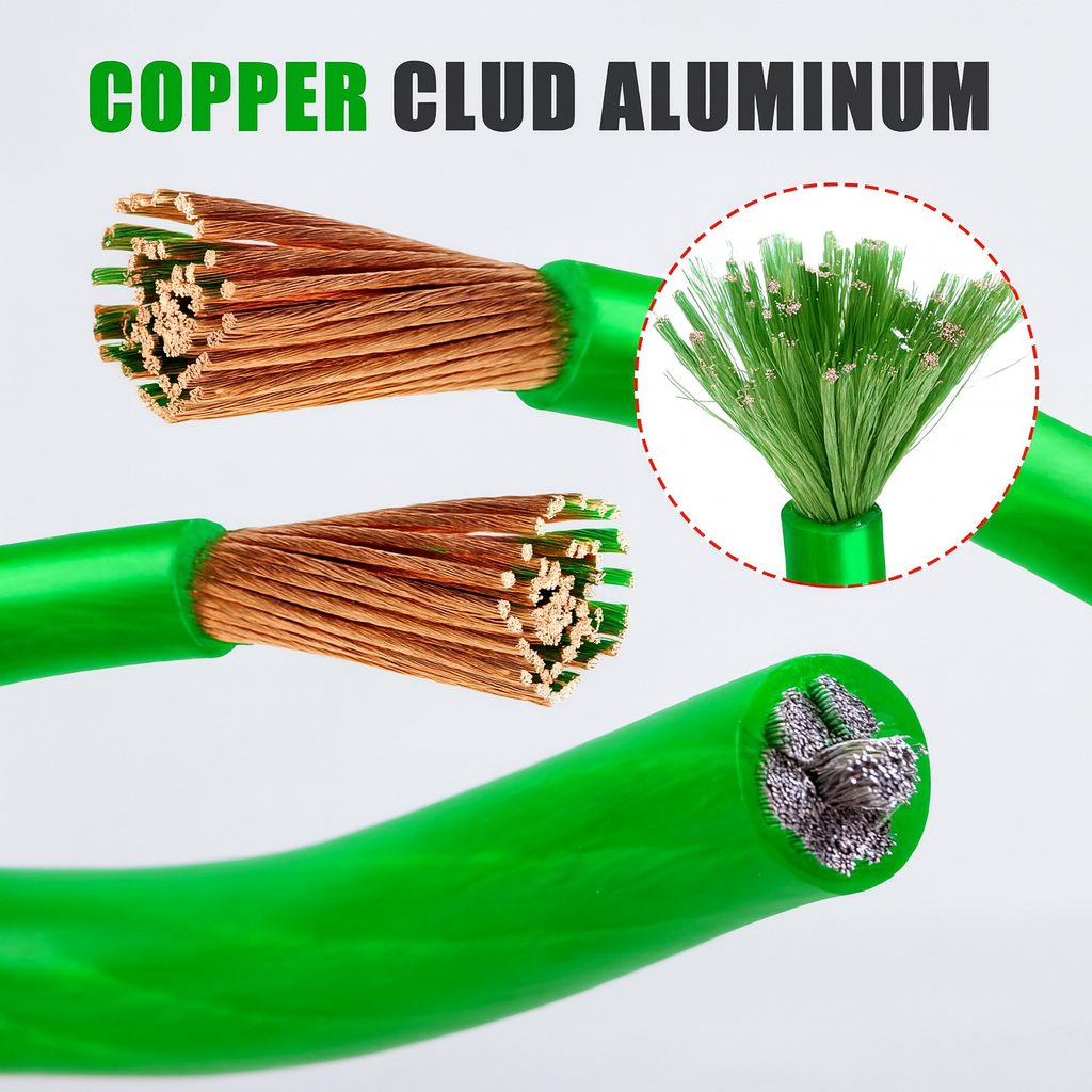 Absolute P8250GR 8GA 250' Green Power Ground Wire Car Audio Amplifier Marine Cable