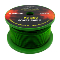 Thumbnail for Absolute P8250GR 8GA 250' Green Power Ground Wire Car Audio Amplifier Marine Cable