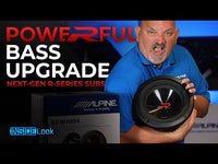 Alpine R2-W10D4 10" R-Series 4 Ohm 2250 Max DVC Car Audio Subwoofer + KTE-10G.3 Grill