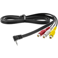 Thumbnail for Crux 3.5-RCA/3 Right Angle 3.5mm Male to Female RCA Cable, 6 ft.