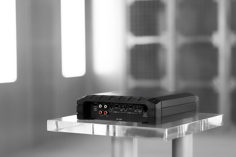 Alpine S2-A36F S-Series Class-D 4-Channel Car Amplifier & KIT4 Installation AMP Kit