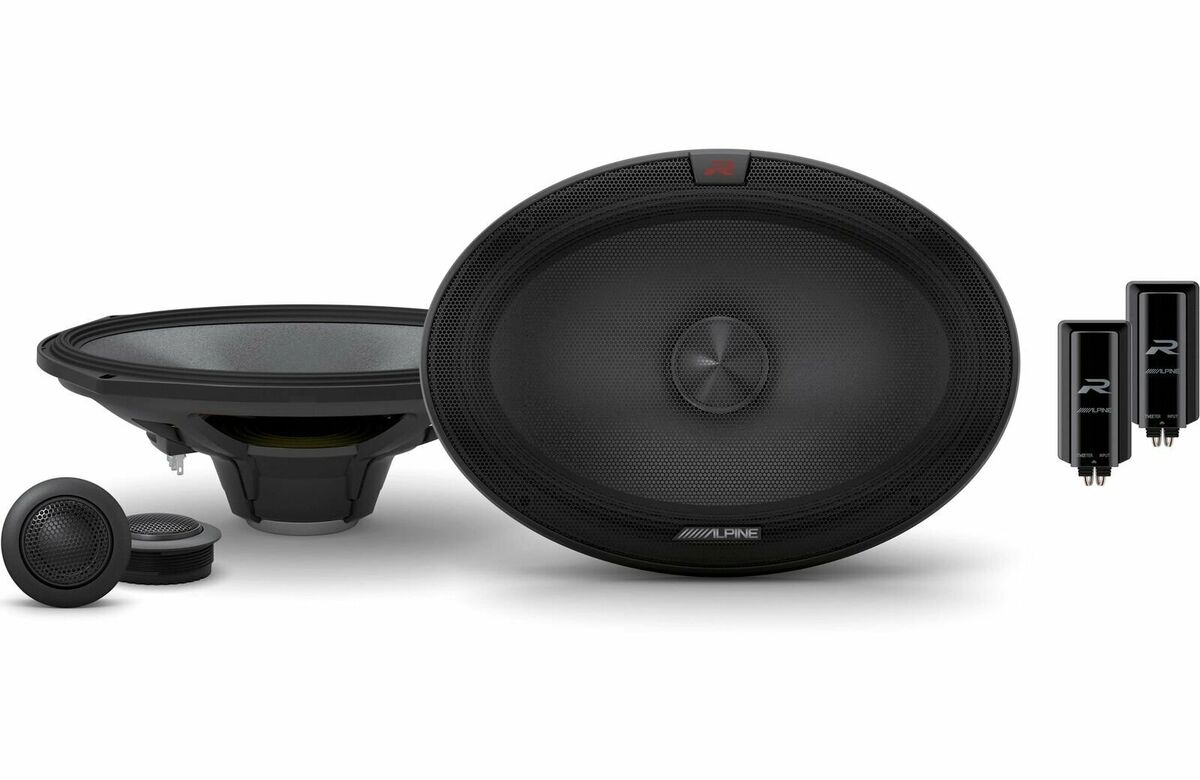 Alpine R-S69C.2 2-Way 600W Peak, 200W RMS R-Series 6x9" Component Speakers