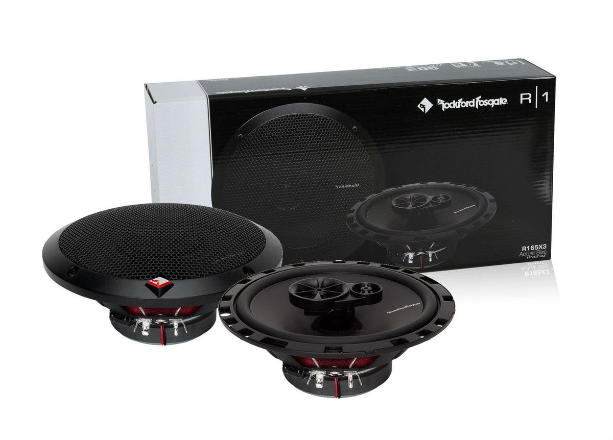 3 Pairs Rockford Fosgate 6.5 Inch 3 Way Car Audio Coaxial Speakers Stereo