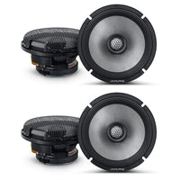 Thumbnail for 2 Pair Alpine R2-S65 R-Series 6 1/2-inch Coaxial 2-Way Speakers