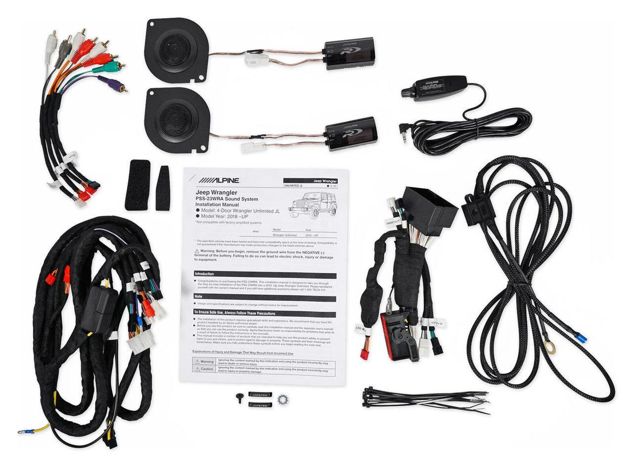 Alpine PSS-23WRA Powered Upgrade 18-Up Wrangler Unlimited JL