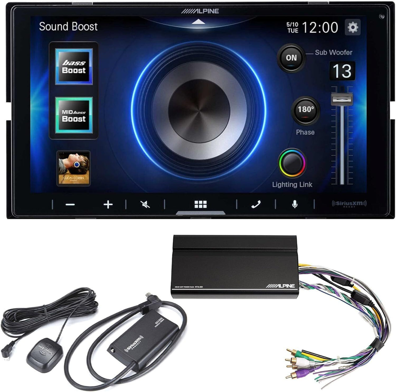 alpine-ilx-w670-2-din-car-stereo-amp-and-siriusxm-bundle