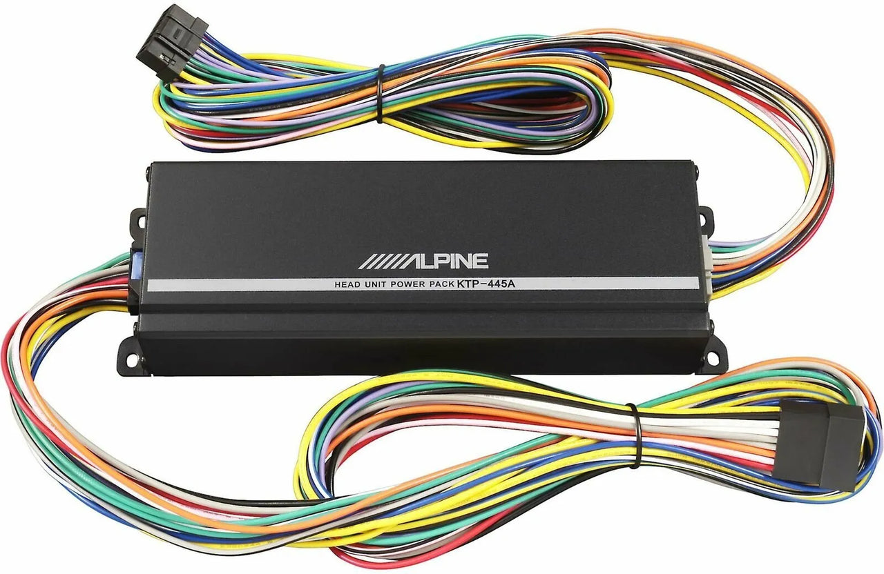 Alpine KTP-445A Power Pack Head Unit Amplifier and Backup Camera Bundle