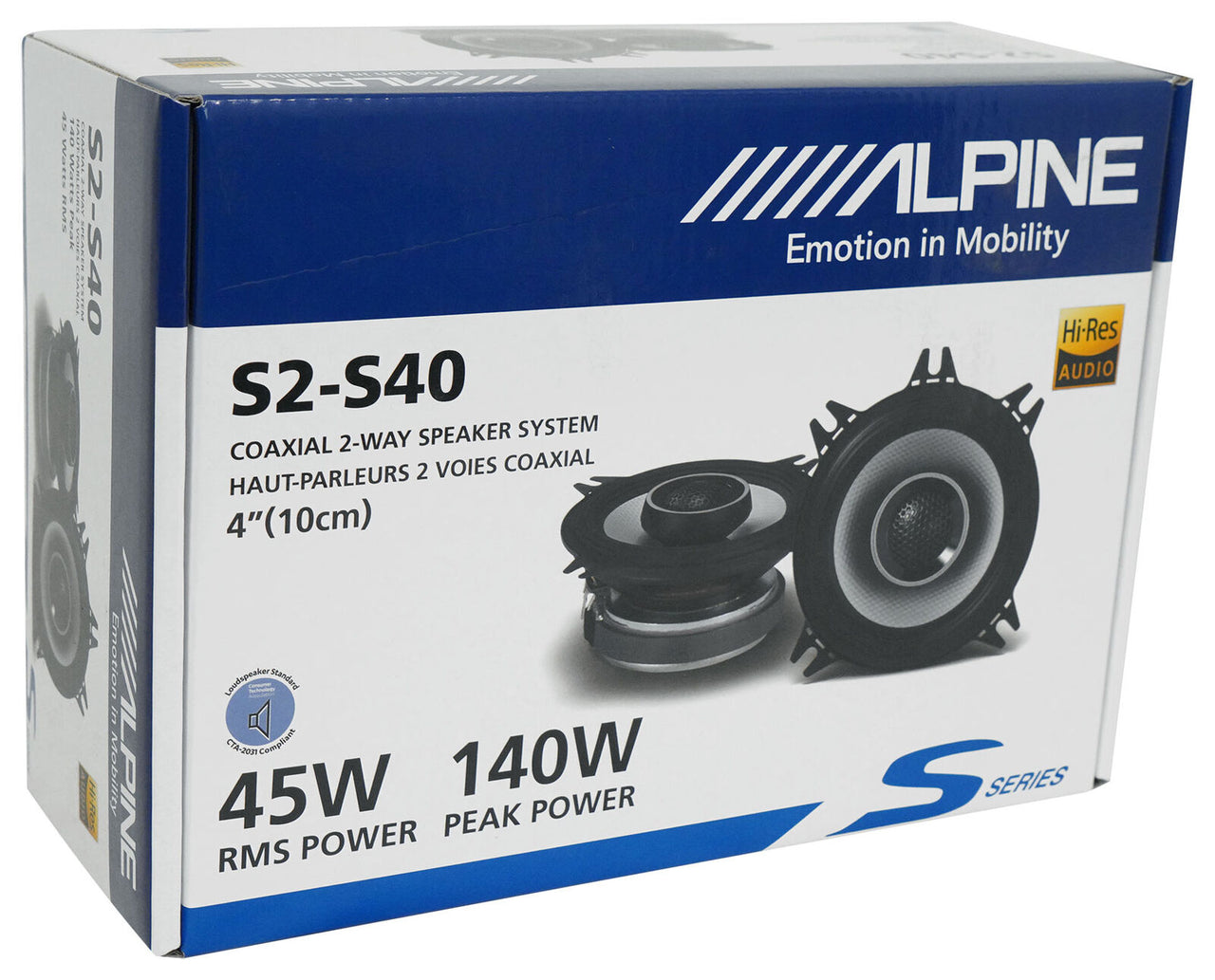 Alpine 140w Front Factory Speaker Replacement Kit For 1997-2002 Jeep Wrangler TJ
