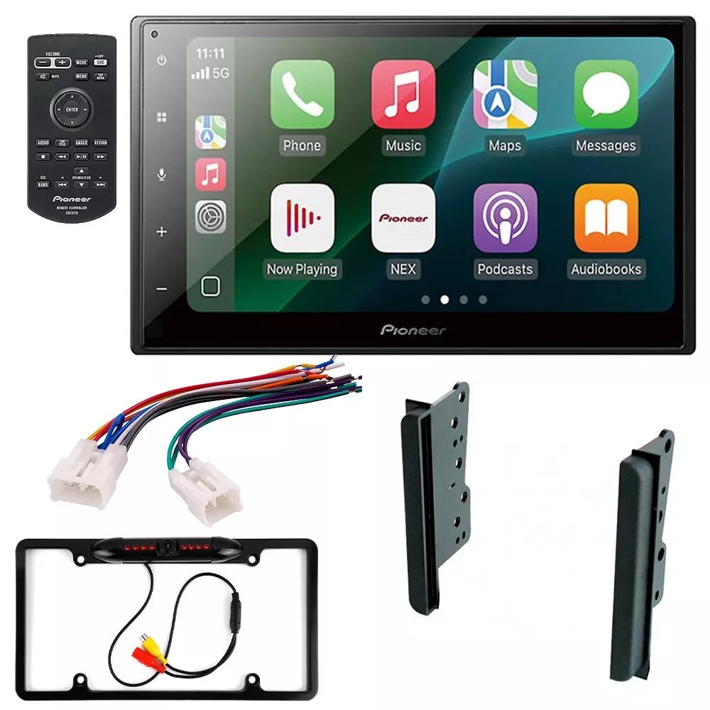 Pioneer DMH-1800NEX 6.8" Double DIN Multimedia Receiver + Kit Fit 03-06 Toyota Tundra