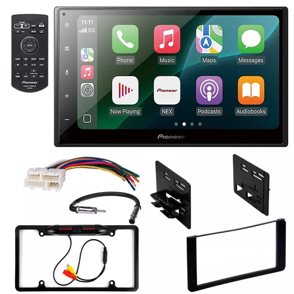 Pioneer DMH-1800NEX 6.8" Double DIN Multimedia Receiver + Kit Fit 95-02 C/K GMC Sierra
