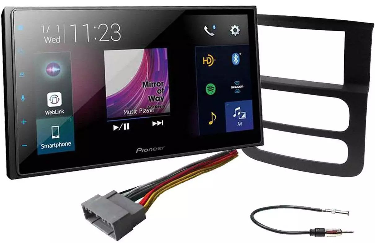 Pioneer DMH-1800NEX 6.8" Double DIN Multimedia Receiver + Kit Fit 02-05 Dodge Ram