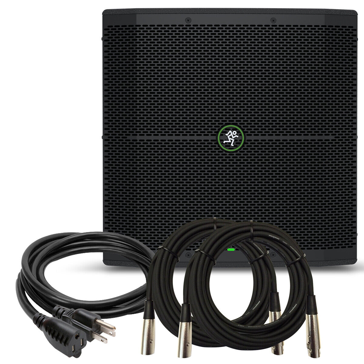 Mackie Thump118S 1400 Watt 18-inch Powered Subwoofer + 2 MR DJ Cables