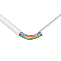 Thumbnail for Patron 250' Cat6 Ethernet White Bulk Network Cable 23AWG 600Mhz UL Bare Solid Copper Wire UTP 250' White