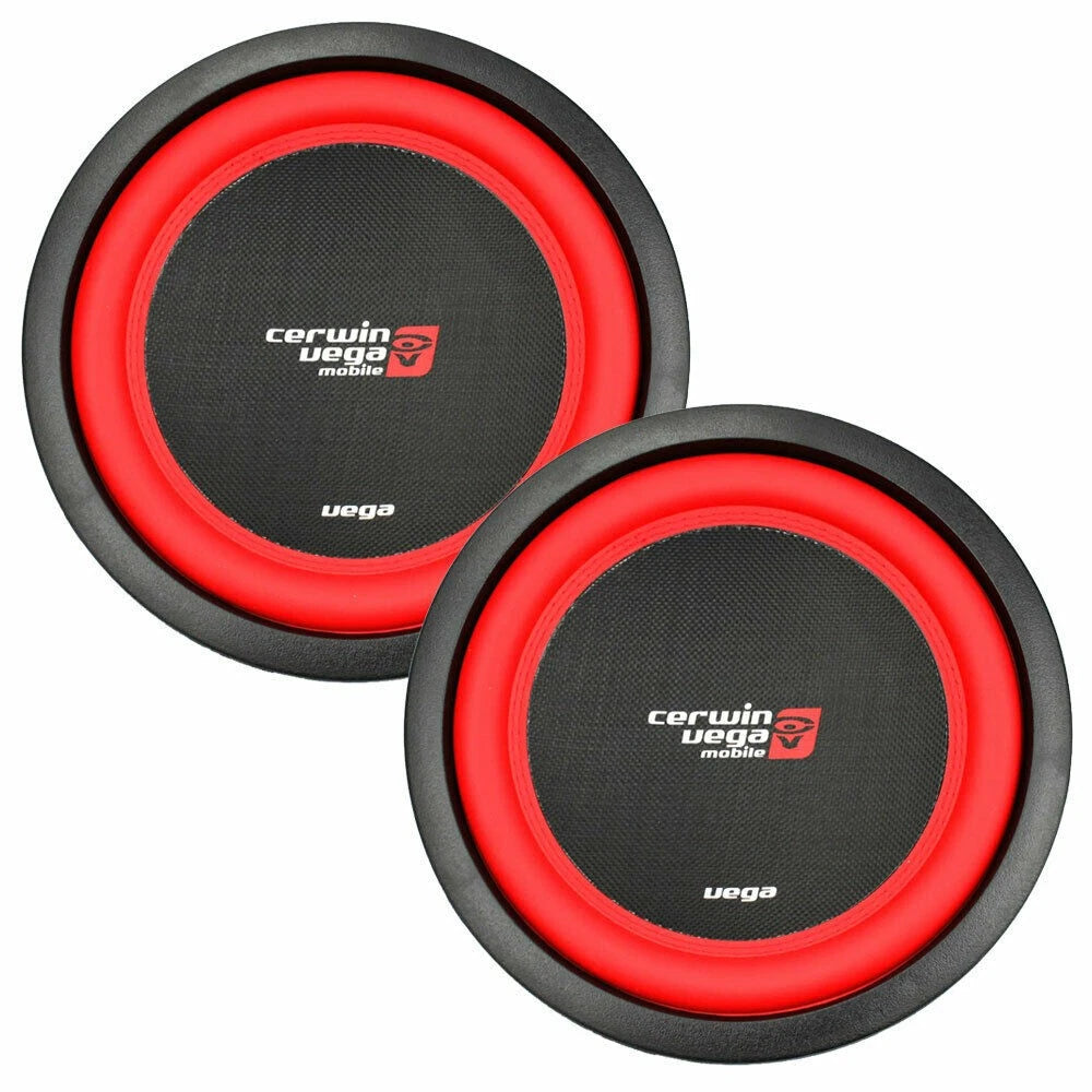2 Cerwin Vega V124DV2 1300 W 12" Dual 4 Ohm Car Audio Subwoofer