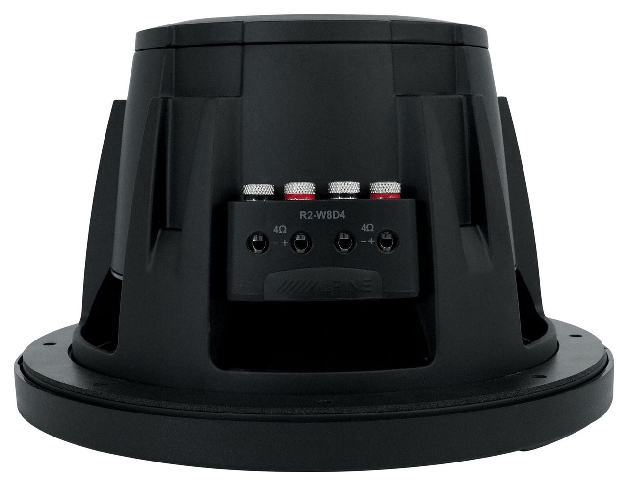 2 Alpine R2-W8D2 8" R Series 1,000 Watt Car Audio Subwoofer, 2 Ohm, Dual VC Sub