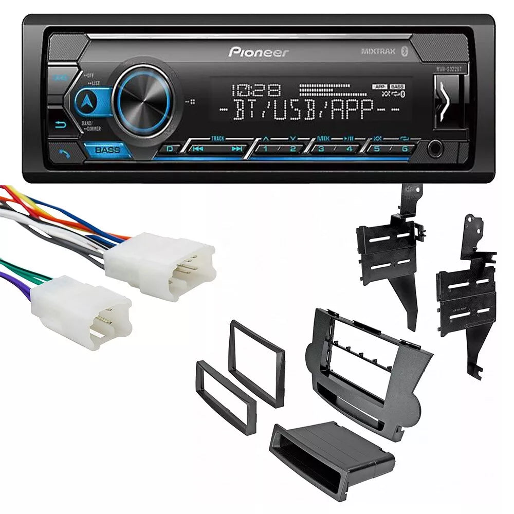 Pioneer MVH-S322BT Bluetooth Car Stereo AM/FM for 2008-12 Toyota Highlander Kit & Harness