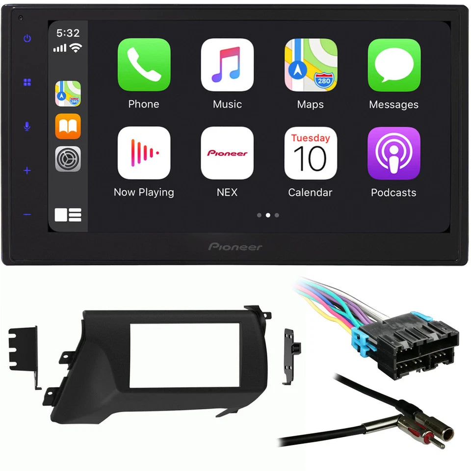 Pioneer DMH-1800NEX 6.8" Double DIN Multimedia Receiver + Kit Fit 93-96 Chevy Camaro