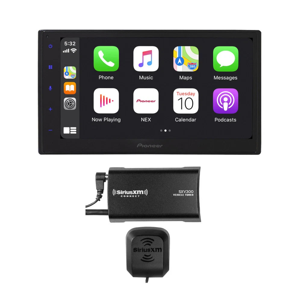 Pioneer DMH-1800NEX 6.8" Digital Media Car Receiver + Backup Camera & SiriusXM