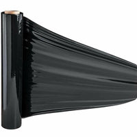 Thumbnail for 4Rolls 80 Gauge Black Stretch Film Shrink Pallet Wrap 18